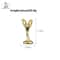 Vintage Copper Figurine Mini Trophy Statue Desk Decor Sculpture 4