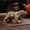 Vintage Brass Polar Bear Figurine Handmade Copper Animal Statue Home Decor 3