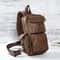 Vintage Waterproof mens crossbody bag PU Leather Chest Messenger for Everyday Carry