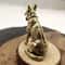 Lucky Feng Shui Dog Statue Brass Guardian Puppy Fortune Decor