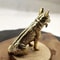 Lucky Feng Shui Dog Statue Brass Guardian Puppy Fortune Decor