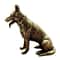 Lucky Feng Shui Dog Statue Brass Guardian Puppy Fortune Decor