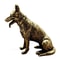 Lucky Feng Shui Dog Statue Brass Guardian Puppy Fortune Decor
