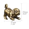 Solid Brass Lucky Puppy Figurine Mini Dog Statue For Desk Decor Feng Shui Ornament 5