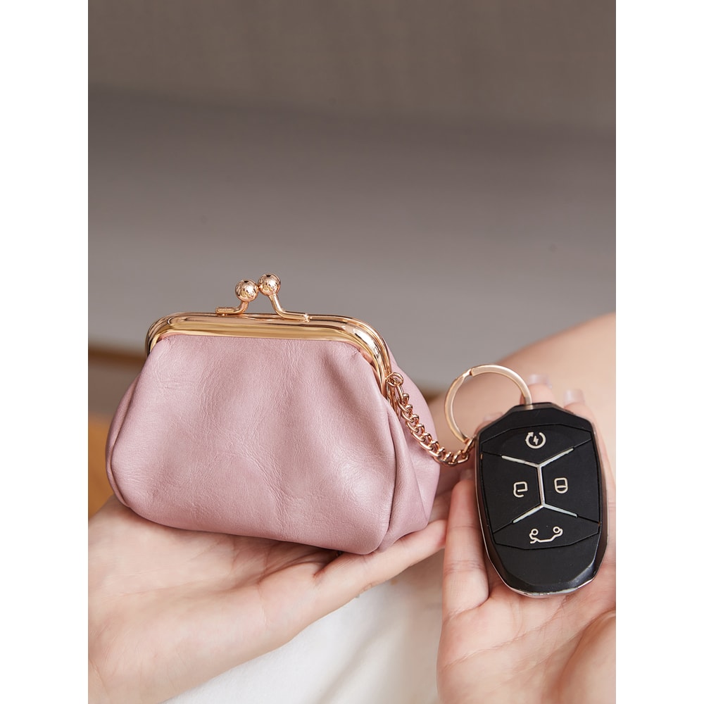 Retro Mini Lock Clip Coin Purse Cute Key Holder Wallet For Women And Girls 1