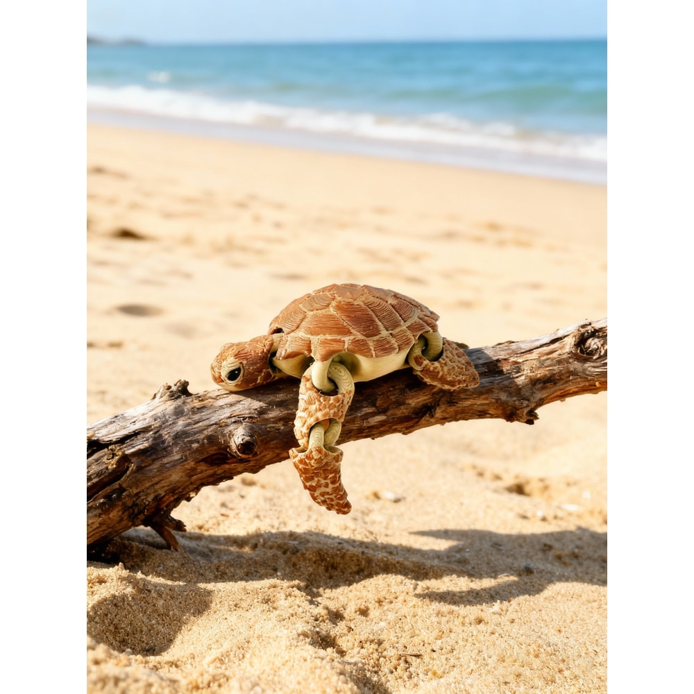 Articulated Turtle Figurine Flexible Desk Toy Aquarium Decor Gift 3