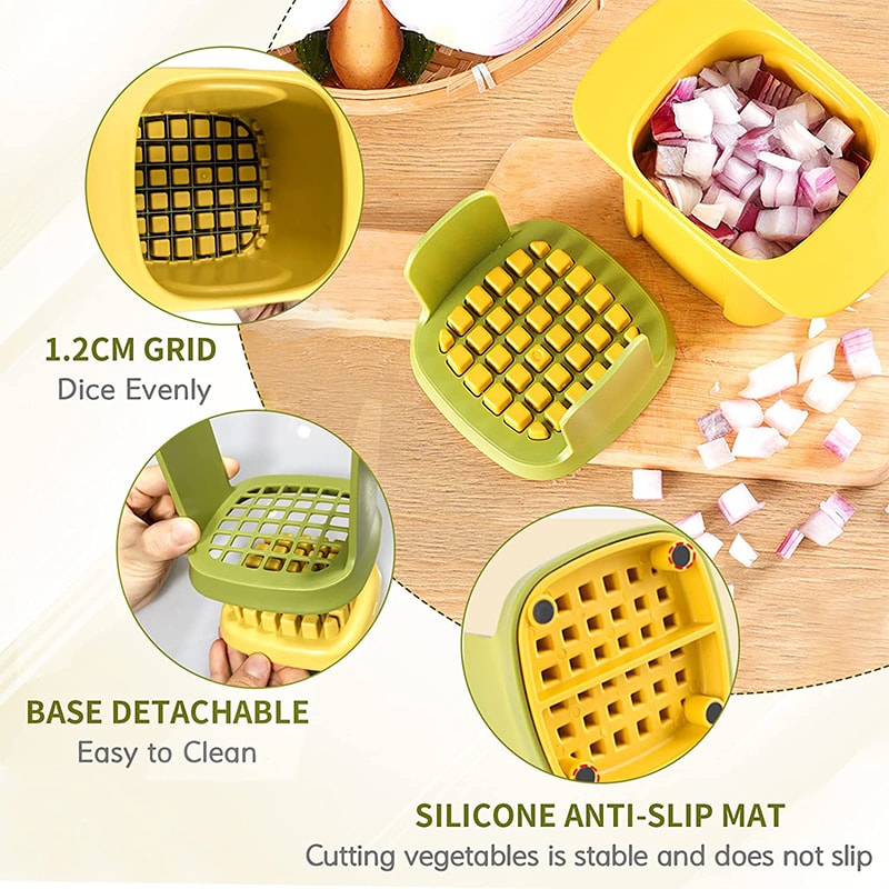 Vegetable Chopper Onion Dicer Manual Food Slicer For Fast Kitchen Prep 2