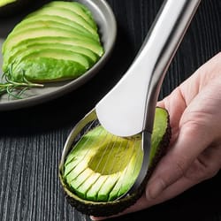 multi-use avocado slicer stainless steel fruit cutter tool for kitchen prep