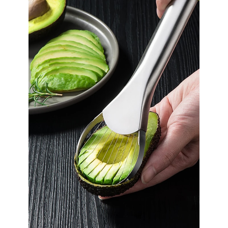MultiUse Avocado Slicer Stainless Steel Fruit Cutter Tool For Kitchen Prep 1