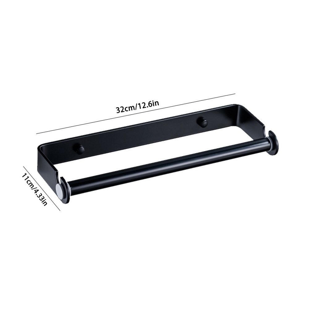 Stainless Steel Wall Mounted Paper Towel Holder Self Adhesive Kitchen Roll Organizer 4