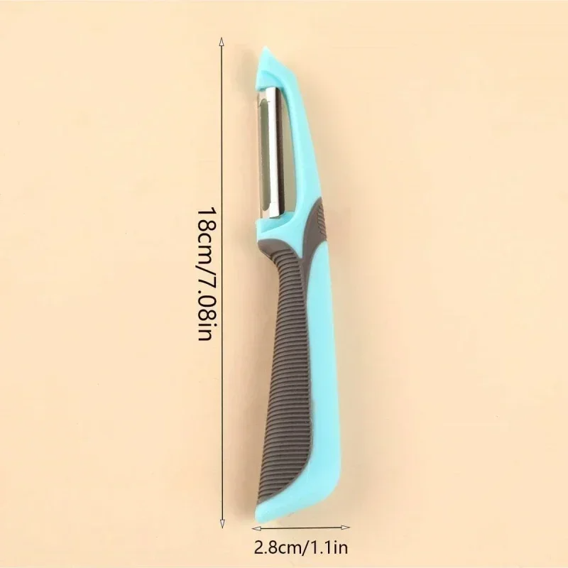 Multi-Function Stainless Steel Vegetable Peeler with Ergonomic Grip