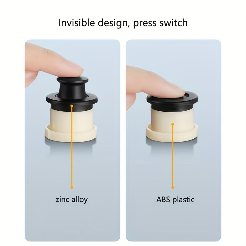 Hidden Push To Open Cabinet Handles Matte Black Invisible Drawer Pulls 1