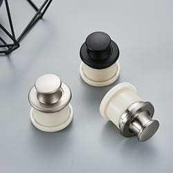 hidden push to open cabinet handles matte black invisible drawer pulls
