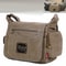 Vintage Canvas Crossbody Messenger Bag For Men Travel Shoulder Satchel 0