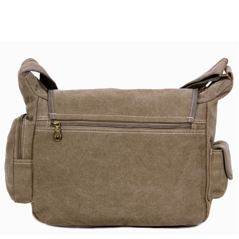 Vintage Canvas Crossbody Messenger Bag For Men Travel Shoulder Satchel 2