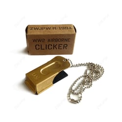paratrooper cricket clicker replica d-day airborne signal clicker for collectors & reenactors