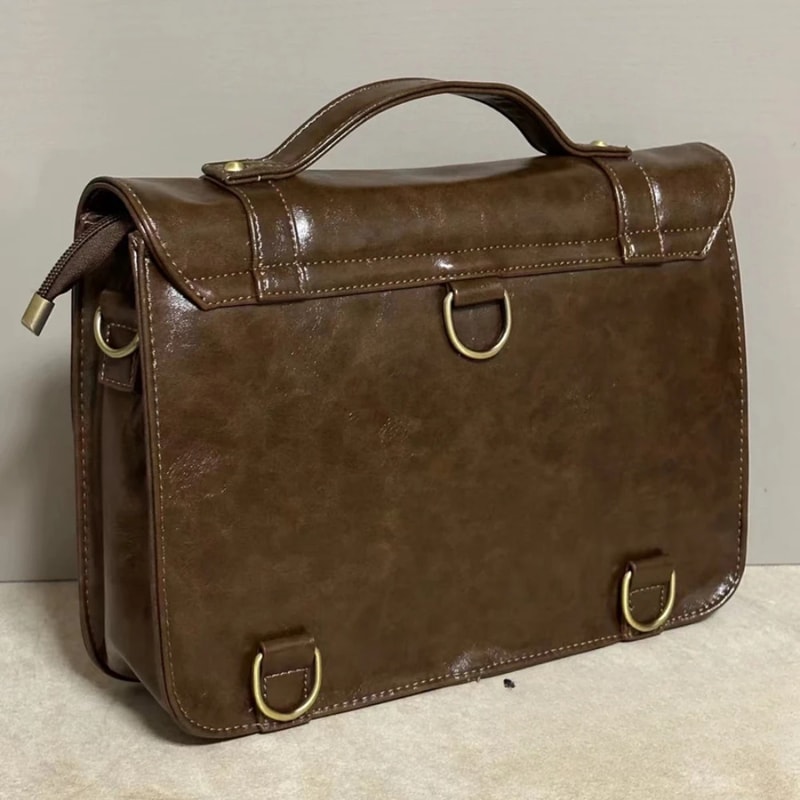 Vintage Canvas Crossbody Backpack Preppy Style Shoulder Bag for Women