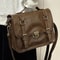 Vintage Canvas Crossbody Backpack Preppy Style Shoulder Bag for Women