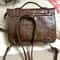 Vintage Canvas Crossbody Backpack Preppy Style Shoulder Bag for Women