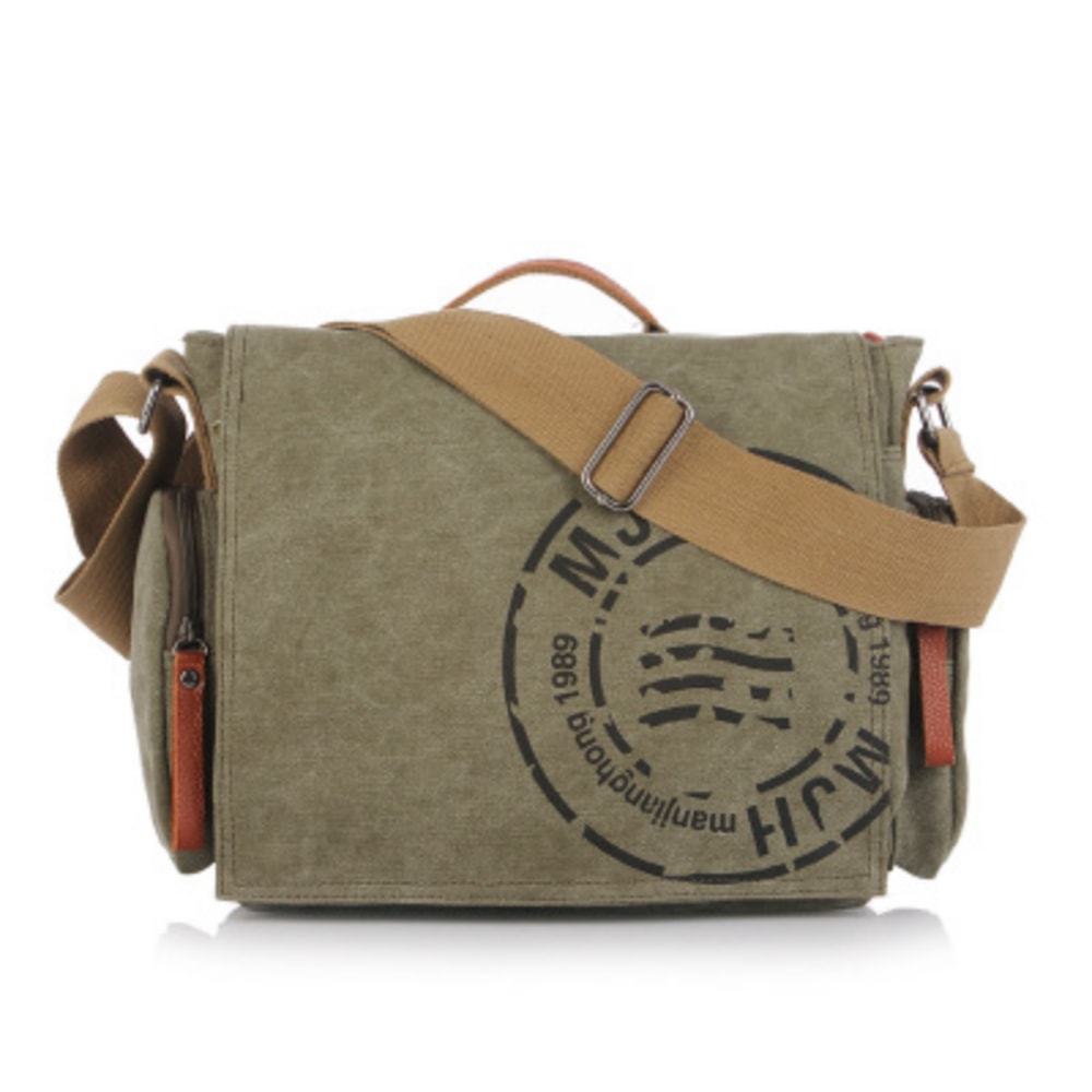 UrbanEdge Men Canvas Messenger Bag Business Travel Crossbody Shoulder Bag 0