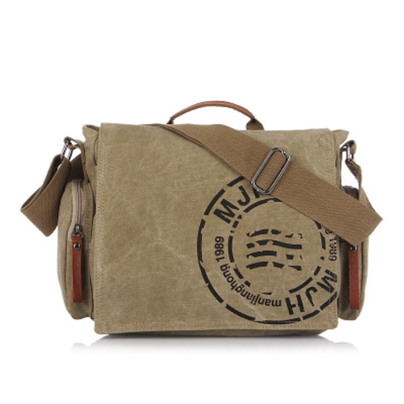 UrbanEdge Men Canvas Messenger Bag Business Travel Crossbody Shoulder Bag 5