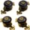 Vintage Ceramic Cabinet Knobs with Zinc Base Decorative Drawer and Wardrobe Handles