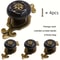 Vintage Ceramic Cabinet Knobs with Zinc Base Decorative Drawer and Wardrobe Handles