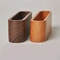 Premium Wooden Business Card Holder Desk Organizer Display Stand