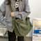 Canvas Messenger Bag Large Tote Multi Pocket Unisex Shoulder Bag 2