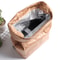 Reusable Insulated Kraft Paper Lunch Bag with Thermal Lining