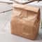 Reusable Insulated Kraft Paper Lunch Bag with Thermal Lining