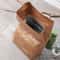 Reusable Insulated Kraft Paper Lunch Bag with Thermal Lining