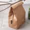 Reusable Insulated Kraft Paper Lunch Bag with Thermal Lining
