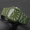 Mens Square Dial Quartz Sports Watch With Calendar Durable Casual Wristwatch 0