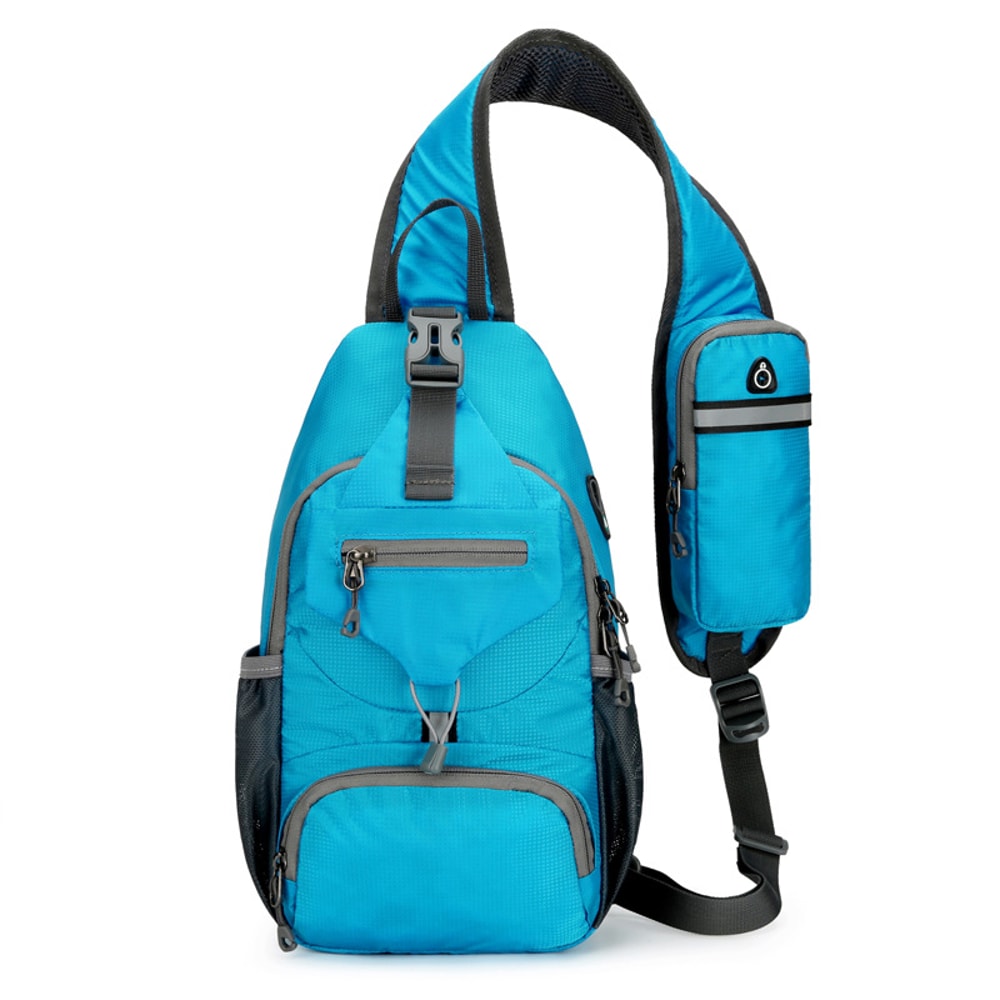 Compact Crossbody Chest Bag Sling Backpack for Travel Hiking and Cycling