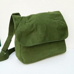 vintage canvas military messenger bag retro army satchel shoulder pack