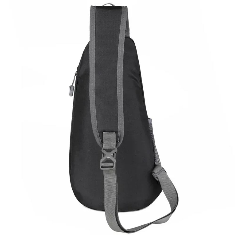 Outdoor Sling Chest Bag For Men And Women Lightweight Crossbody Backpack With Bottle Holder 3