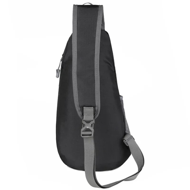 Outdoor Sling Chest Bag For Men And Women Lightweight Crossbody Backpack With Bottle Holder 3