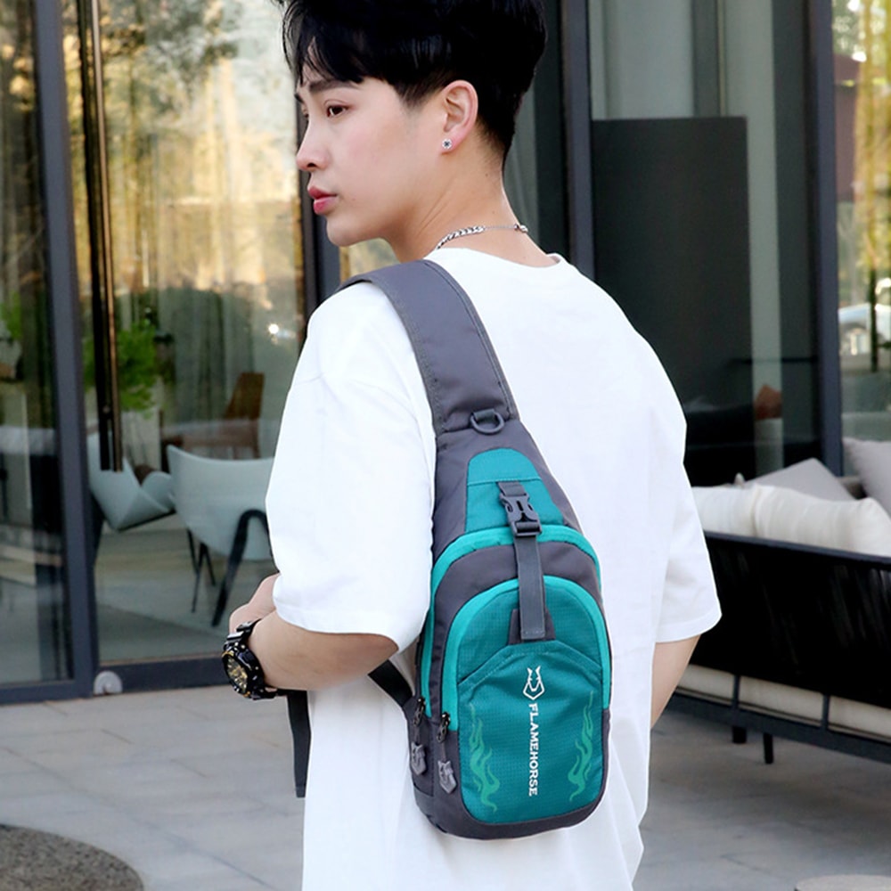 UrbanFlex Lightweight Men Sling Backpack Waterproof Crossbody Chest Bag For Travel Sports 1
