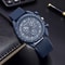 Stylish Silicone Band Women Sports Watch With Quartz Movement Three Dial Design 7