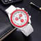 Stylish Silicone Band Women Sports Watch With Quartz Movement Three Dial Design 8