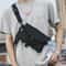 Mens Nylon Crossbody Chest Pack Lightweight Running Cycling Sling Bag 2