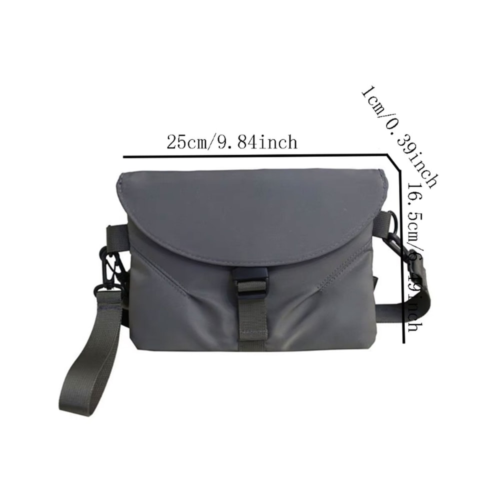 Mens Nylon Crossbody Chest Pack Lightweight Running Cycling Sling Bag 3