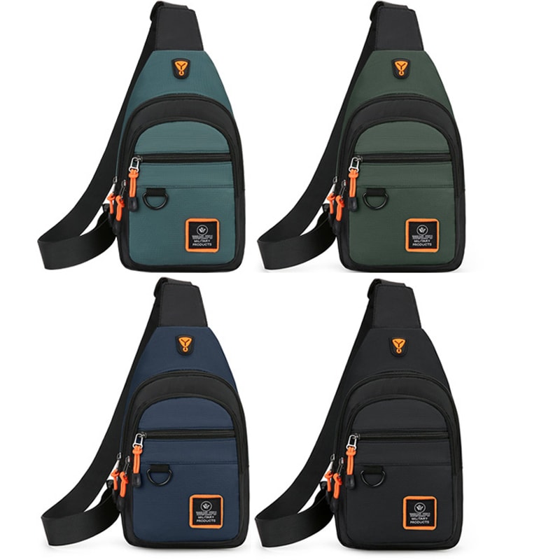 Waterproof Outdoor Crossbody Chest Bag for Men Hiking Travel Sling Backpack