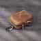Vintage Leather Key Coin Pouch with Hook Compact Wallet Case