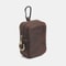 Vintage Leather Key Coin Pouch with Hook Compact Wallet Case