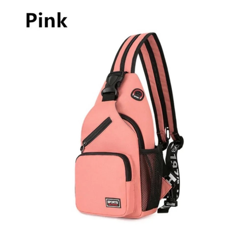 UrbanFlex Anti Theft Chest Bag Backpack For Men Women With Headphone Port 6