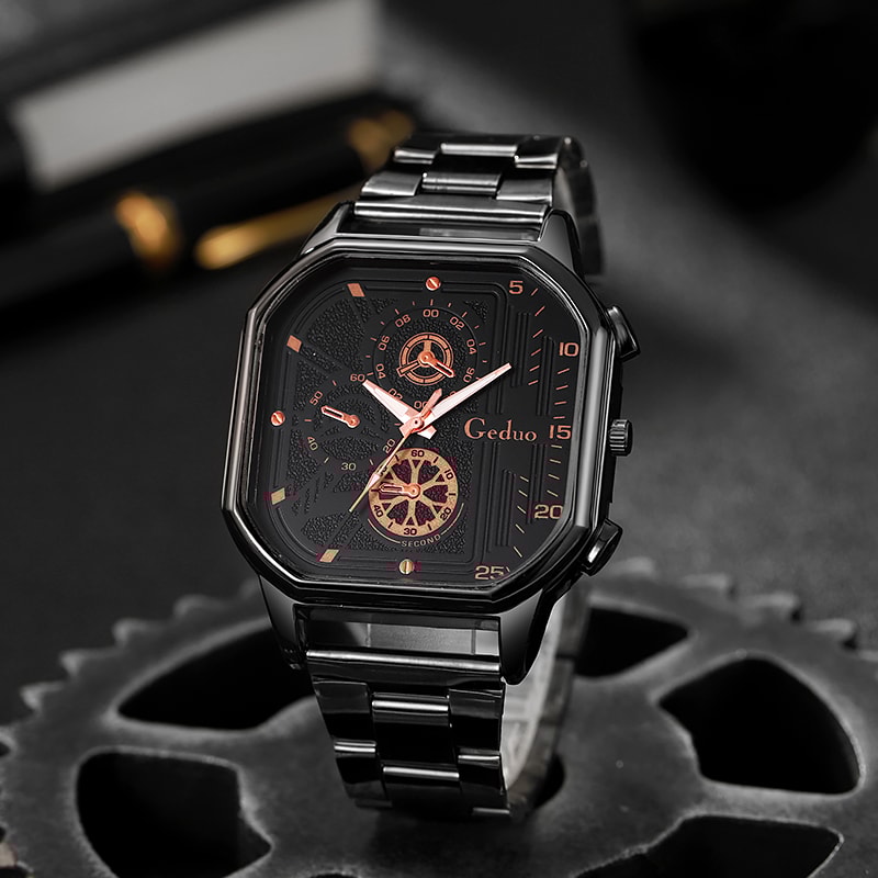 Elegant Eye Dial Men's Quartz Wristwatch Luxury Fashion Watch