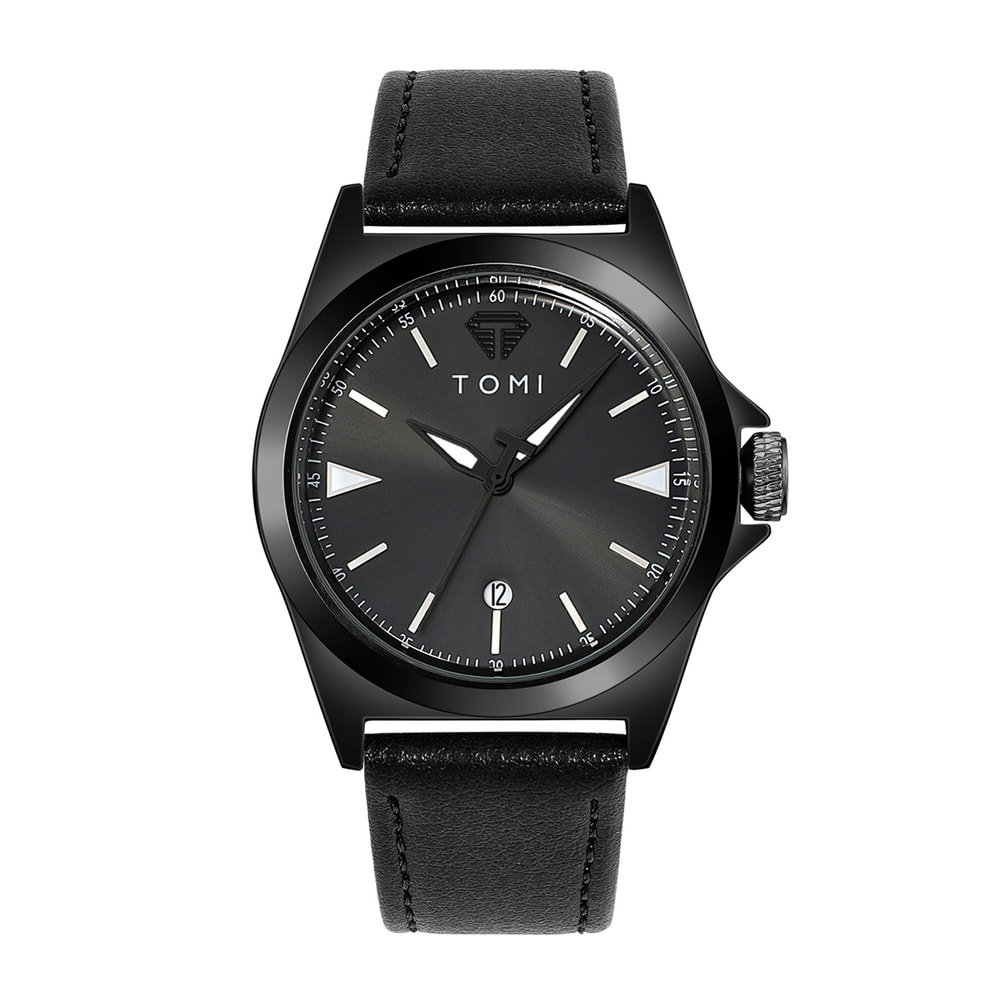 TOMI Minimalist Quartz Mens Watch Classic Business Casual Watch Elegant Round Dial 6