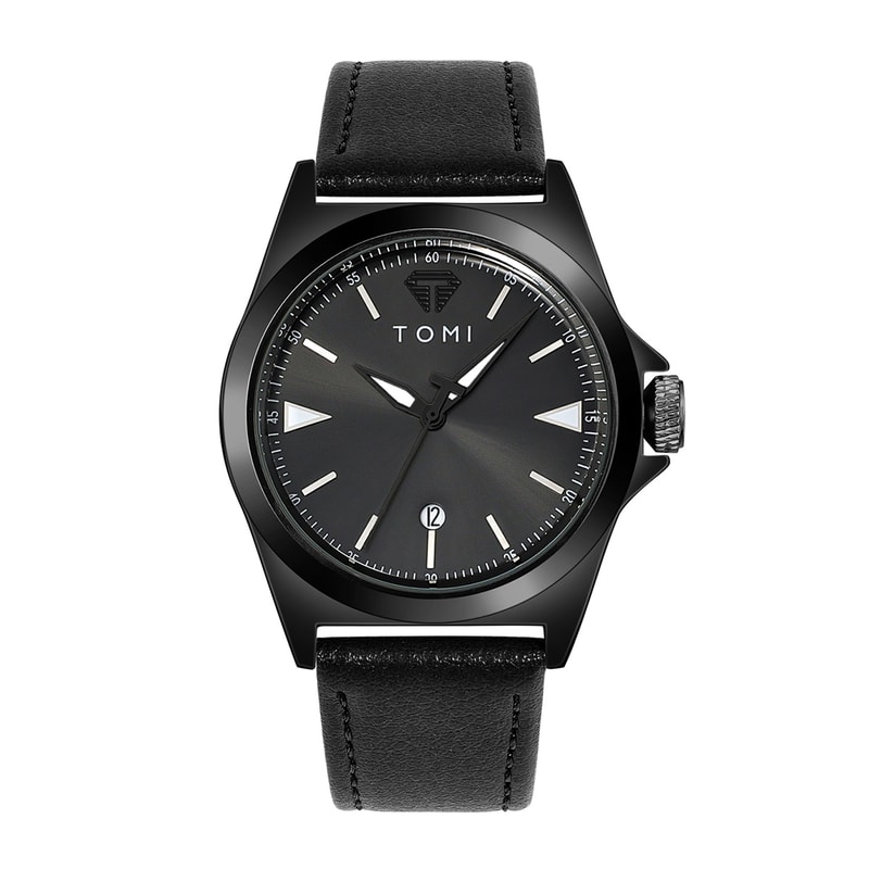 TOMI Minimalist Quartz Mens Watch Classic Business Casual Watch Elegant Round Dial 6